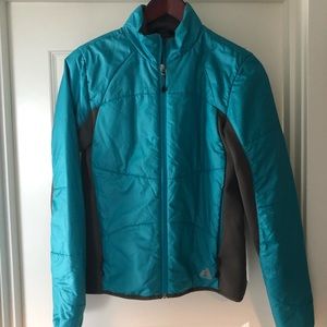 Teal puffy jacket
